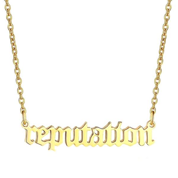 Taylor Swift Reputation Halsband Inspirerat av Fearless Lover Lover Gold