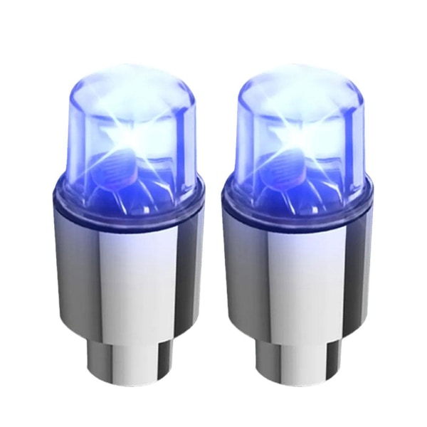 2 st Ventilhatt LED för cykel bil motorcykel hjul Ti Blue light 2pcs