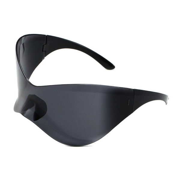 Sportsolglasögon Futuristiska solglasögon Oversized Punk Rimless S grey one  size 2d1b | grey one size | Fyndiq