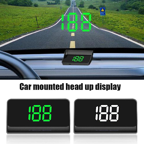 UniversalCar HUD Digital GPS-hastighetsmätare HeadUp Display Överspeed