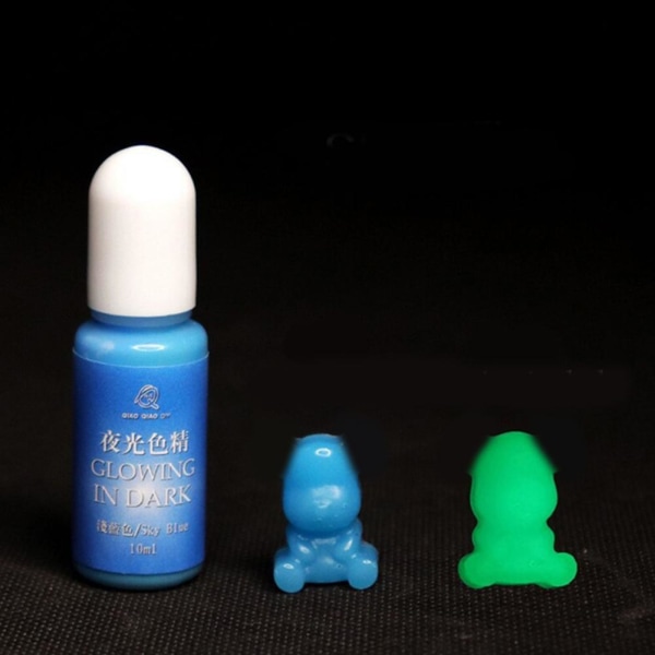 Epoxi UV Resin Color Pigment - Glow In The Dark Liquid Luminous multicolorP 10ml