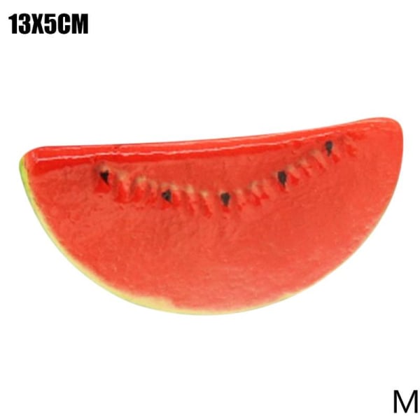 QINXI Livsstorlek Realistisk frukt Plast Frukt Simulering Artific watermelon slice 1PC