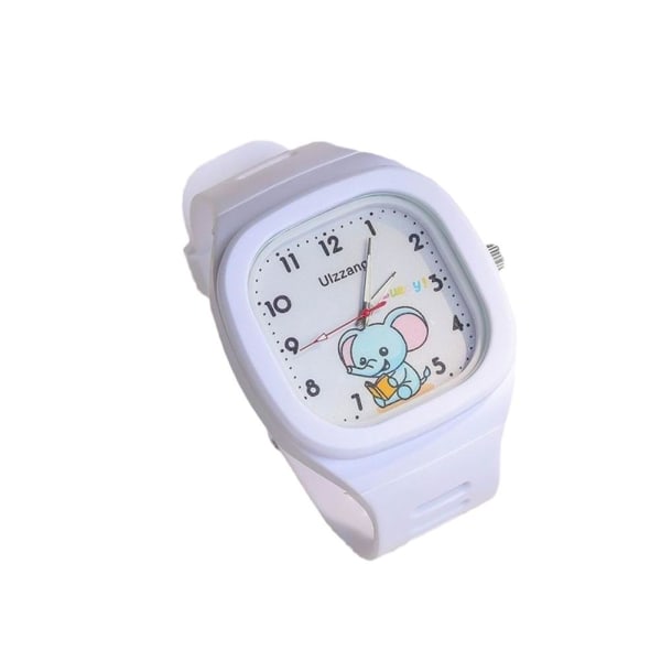 Söt Dumbo Elephant Square Watch Watch för barn St Black One size