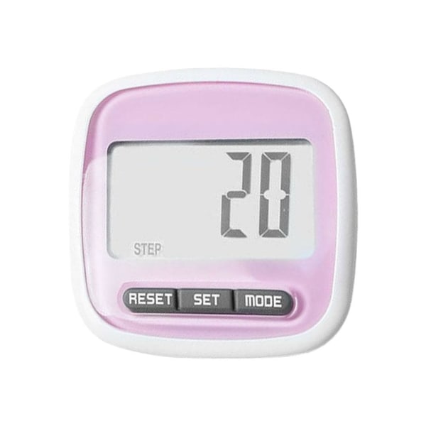 LCD-stegräknare Steg Gå Jogga Kaloriräknare Avstånd Anpassa pink onesize
