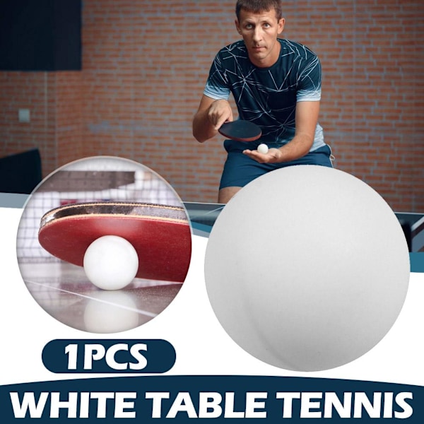 Bordtennisbollar i plast, vita, STORLEK - 40 mm - Grossist- whiteA one-size 30pcs