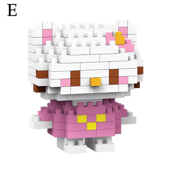 HelloKitty Melody Kuromi Toy Building Blocks Barnleksakspresent Educa S5 one-size