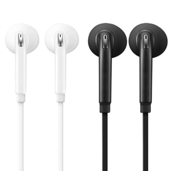 Trådbundna in-ear-hörlurar Hörlurar Öronsnäckor Stereo 3,5 mm med MIC F white B