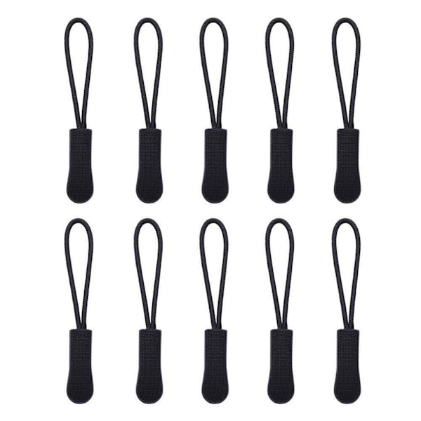 Dragkedjor med svarta dragkedjor black one-size 10pcs