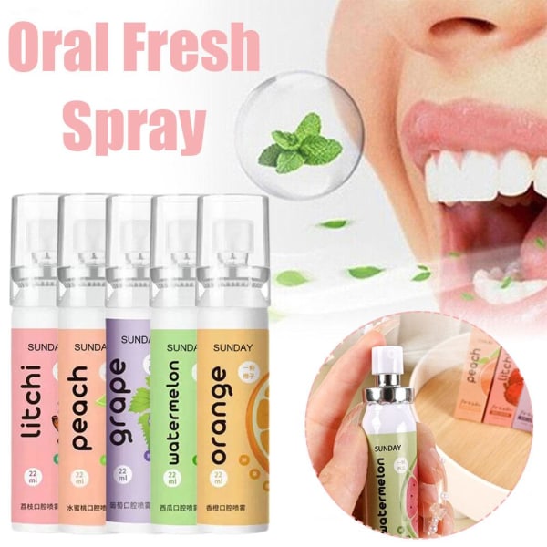 Mouth Fresh Spray Ta bort dålig andedräkt Varaktig doft Dating K purple 22ml