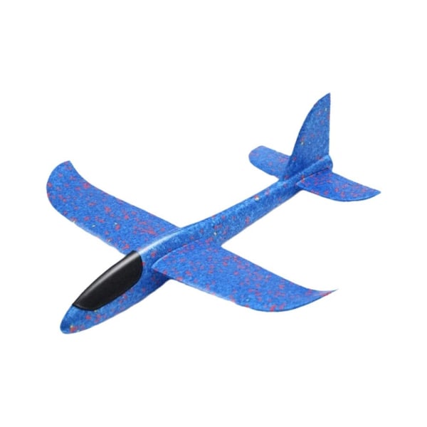 Stor LED-blixt Foam Plane Glider-Hand Throw Light Inertial AirPla green one-size