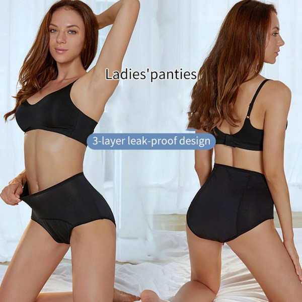 Läcksäkra underkläder för kvinnor Inkontinens Läcksäker skydd P Grey 2XL