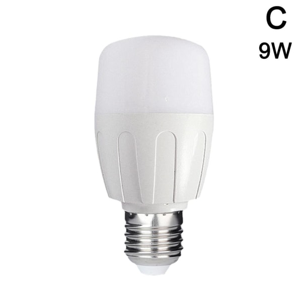 PIR Rörelsesensor E27 LED-lampa Smart Bulb Globe Auto PÅ/AV Ener 9w one-size