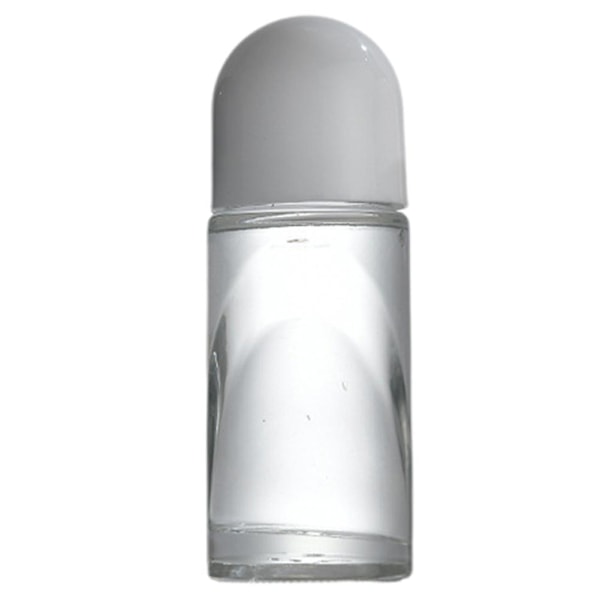 Rull-på-flaskor av klart glas 30/50 ml Extra stora rullkulor Perf 30ml white 1pcs