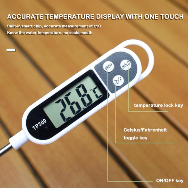 Digital mattermometer Temperaturprob Köttmatlagning Jam Suga
