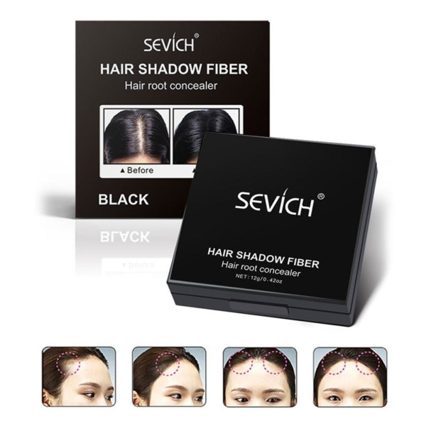 SEVICH With Mirror Hair Line Shadow Hair Foundation Make-up Natu dark brown One-size