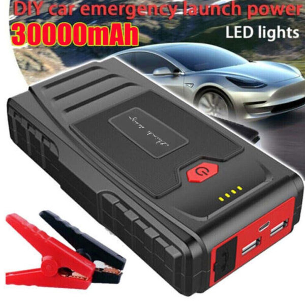 30000mAh Car JumpStarter Pack Booster Battery Charger Emergency，P
