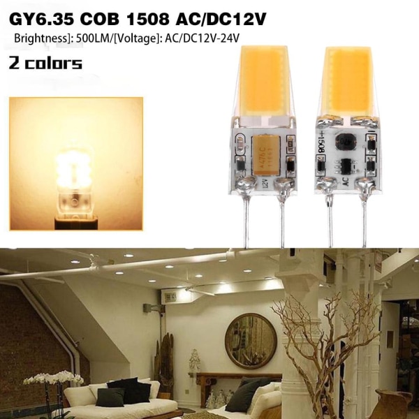 GY6.35 Bi-Pin JC LED-lampa Halogenlampa Birne Leuchtmittel Natural White  one size 59a5, Natural White one size