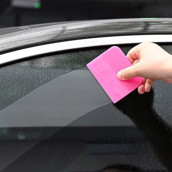 Soft Pink Rubber Scraper Automotive Filming Tools Scraper For Gl Multi-colorA 6.5cm*7.5cm