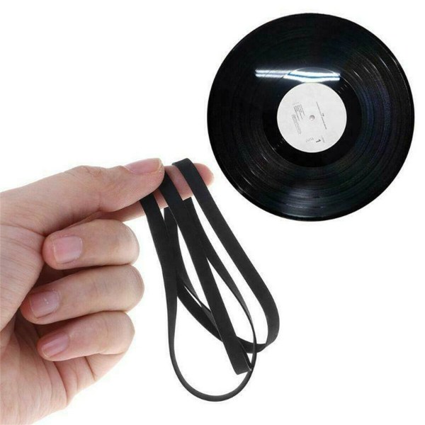 Alla storlekar gummi drivrem skivspelare ersättning för Phono Tape blackG 190*5*0.6mm