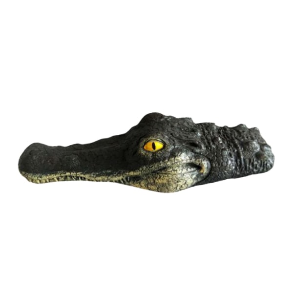 Tsugar Floating Alligator Head Decoy, Resin Simulation Animal Flo open mouth S