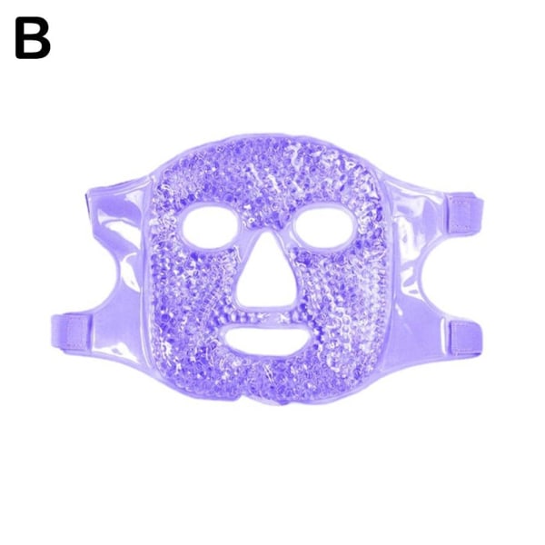 Therapy Gel Beads Ansikts- och ögonmask Hot Cold Compress Ice Pack T violet mask one size