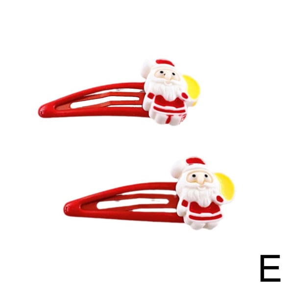 Jul barns söta tecknade mönster BB Clip Snap hårnål Ha style5 one-size