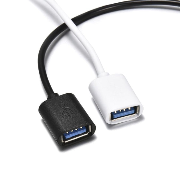 OTG USB-C 3.1 hane typ-C till USB adapter 3.0 A kvinnlig dataöverföring black one-size