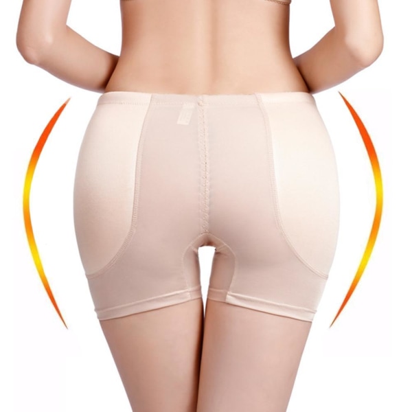 Kvinnor Hip Shaping Enhancer Push Up Underkläder Butt Trosa Pad black L