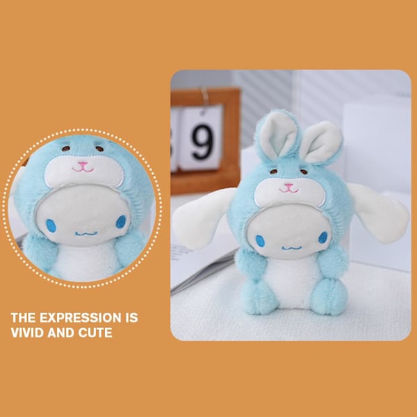 Sanrio Mjuk Plyschhänge Söt Kuromi Plysch Cinnamoroll Plysch Till blue one-size