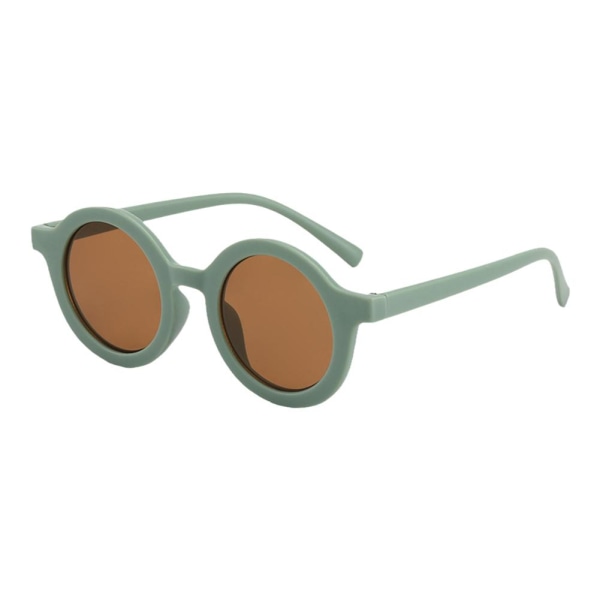 Söta runda polariserade solglasögon för barn, flickor, pojkar, skydd B white One-size