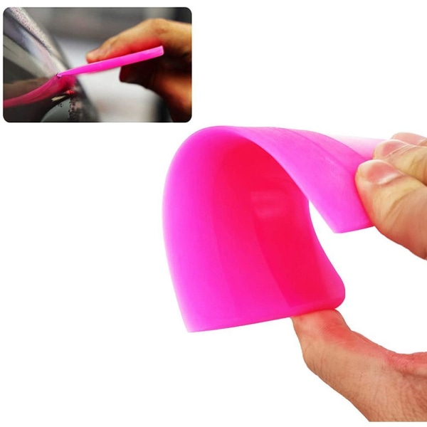 Soft Pink Rubber Scraper Automotive Filming Tools Scraper For Gl Multi-colorC 7.5cm*12cm