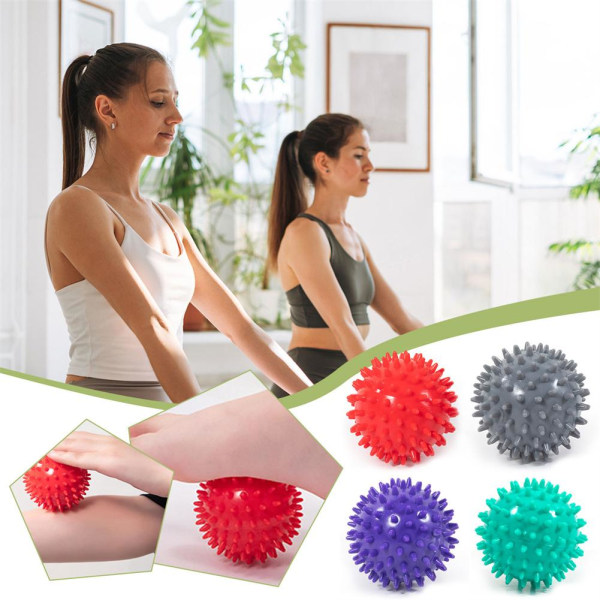 Fascialbollar, fotmassagebollar, yoga-igelkottsbollar, livmoderhals red 7.5cm/2.95in