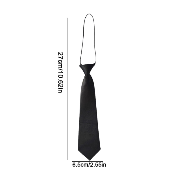 Liten slips Korta barn Söt dekoration Casual Uniform Accessoarer black One-size