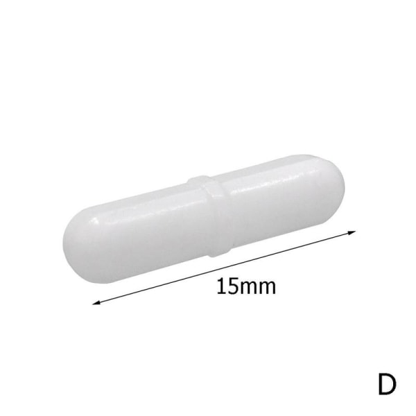 2st 8X30mm magnetomrörare mixerrörstav, laboratoriemagneter whiteD 15mm