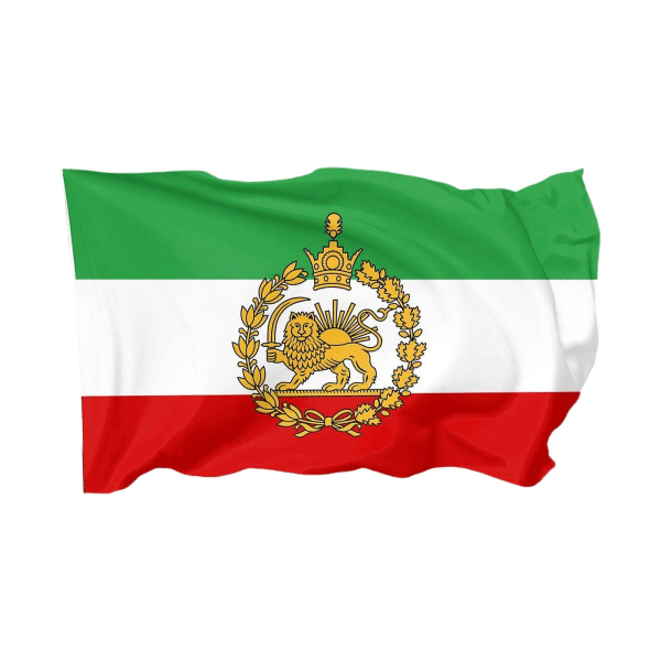 Persien Iran Lejon 90*150cm ärmflagga Persiska Iranska Flaggor Sha A One-size
