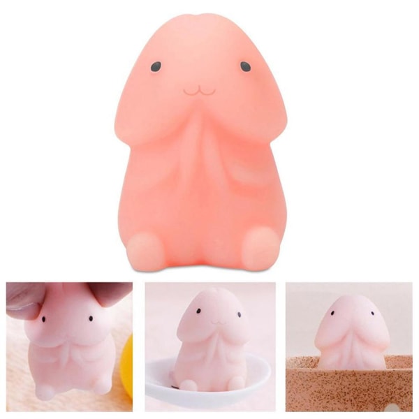 Squishy Ding Ding Toy Dingding Squeeze Weeny Soft Rising Squishi pink one size