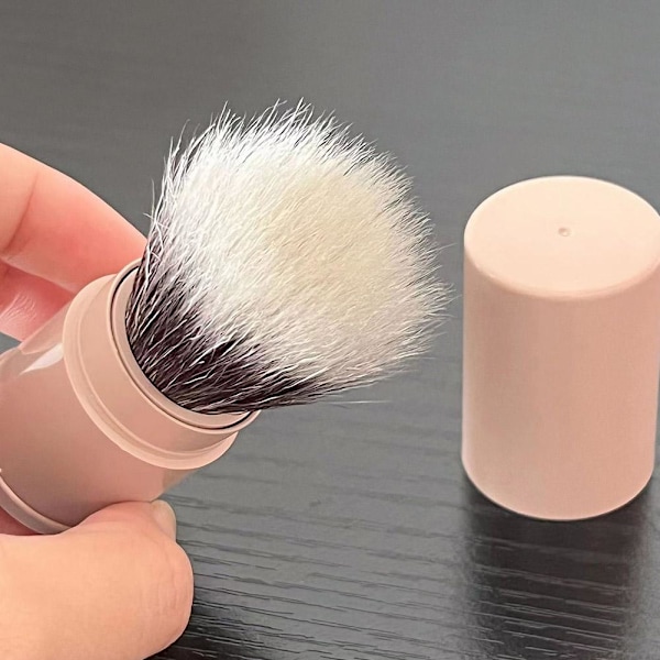 Retrakterbart Sminkborste Kvalitet Bärbar Mini Retrakterbart Rouge Dot brush 1pcs