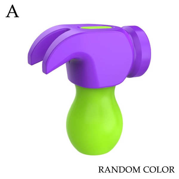 3D Mini Hammer Rädisa Hammer Rolig DekompressionGravity Massage random colorA without luminous