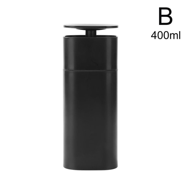 400ML Sminkborttagningsflaska Tom Press Pump Dispenser E2 Portab black 400ml