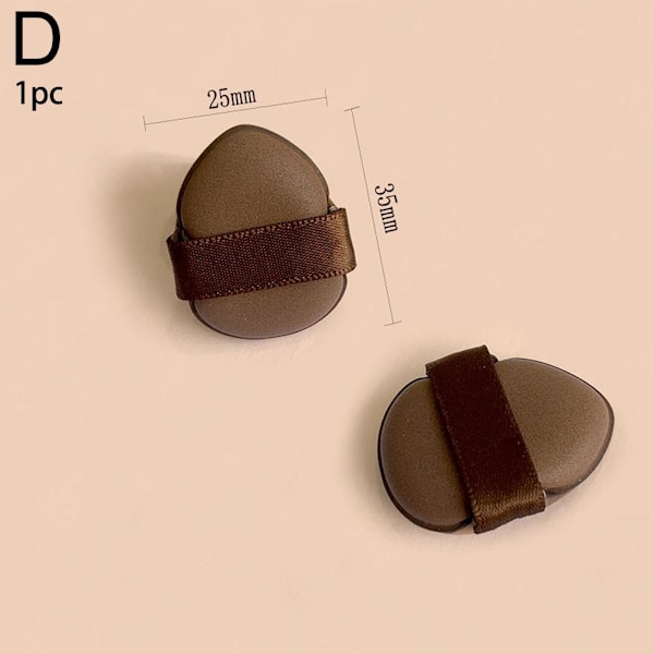 Puderpuff Choklad Puderpuff Kudde Flockig Löspuder  double leather thumb puff 1pc