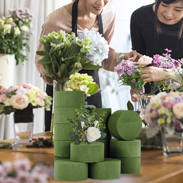 1-15st Wet Florals Foam Bricks-Florist Bröllop Display Arrangeme greenA one-size