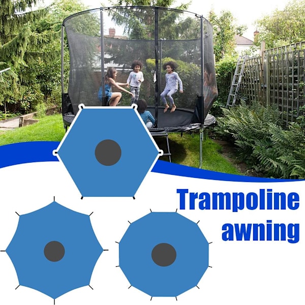 Solskydd för barn utomhus trampolin multifunktionellt väder nät 16FT onesize