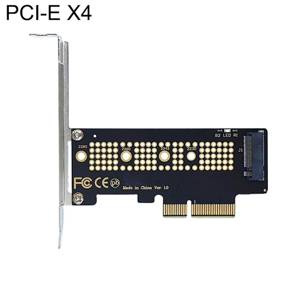 NVMe PCIe M.2 NGFF SSD till PCIe x1 Adapters kort PCIex1 till M.2 Ca blackA PCIE X1 