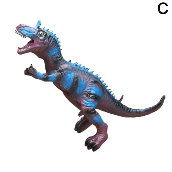 Stor mjuk gummifylld dinosaurieleksak Leksak Djurfigurer✨d blue+gray 32cm