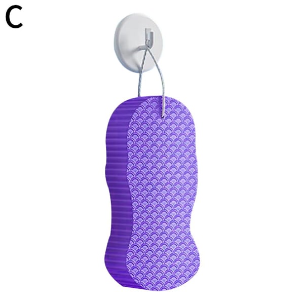 Mjuk Svampkroppsskrubb Kroppspeeling Baby Vuxna Badskrubb purple 1pcs