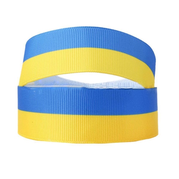 Ukraina band 9 mm/25 mm 5 yards, blå och gula band, Ukraina Mix-ColorA 9mm