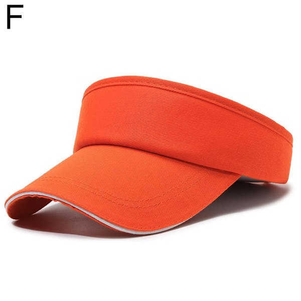 Justerbar Universal Solskydd Sport Golf Tennis Andningsbar Keps Orange 1pc