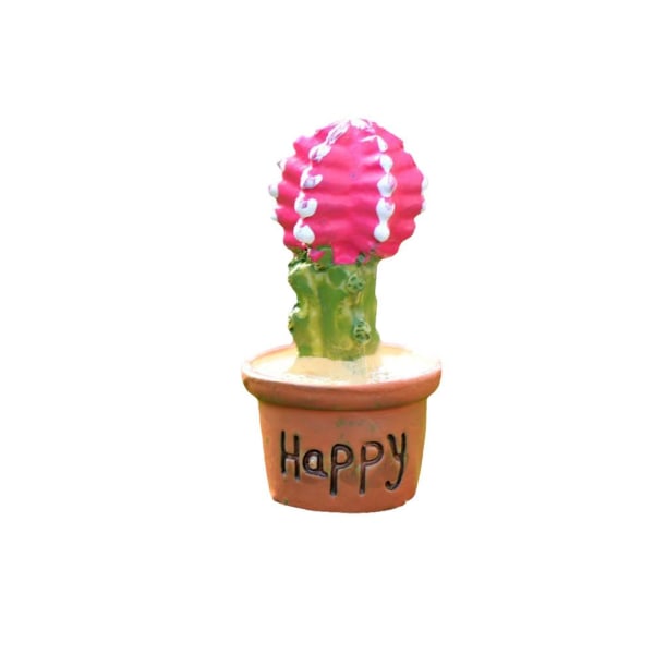 Små suckulenter Kaktusfigurer Fairy Garden Accessoarer Miniat F 1pc