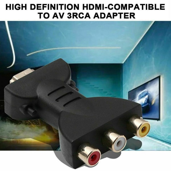 HDMI Hane till 3 RCA Female Komposit AV Audio Video Converters Annons