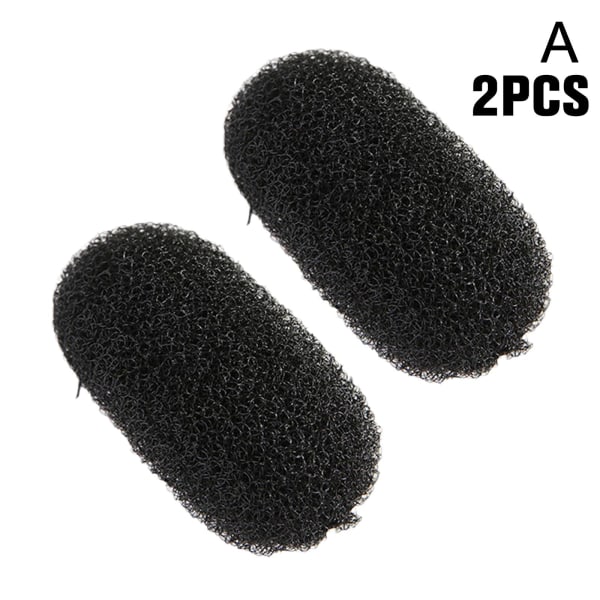 2ST Osynligt hår Volym Öka Fluffy Puff Sponge Pad Clip black One-size